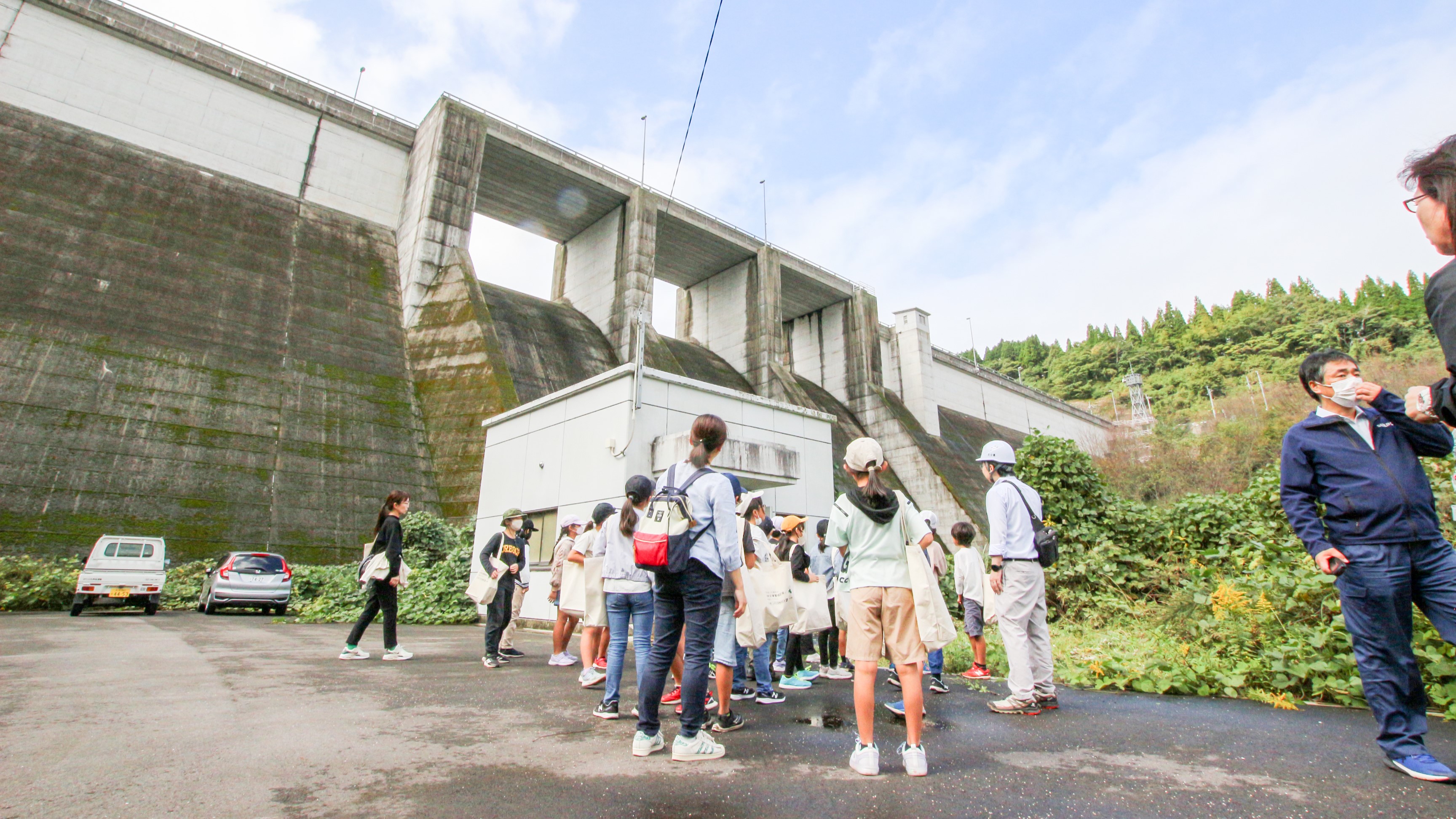 稲葉ダムで土木未来教室